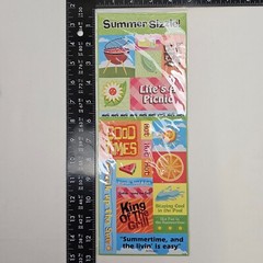 American Traditional Designs Stickers Kitchen Summer Sizzle Food Phrases Lot