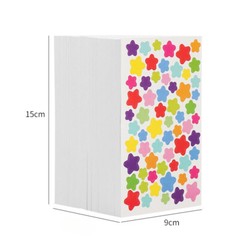 54 Sheets Colorful Heart Polka Dots Star Shape Stickers Rainbow Decorative Decal