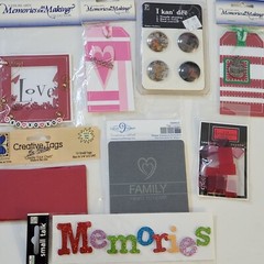 NEW Lot Scrapbook Embellishments Tags Coasters Title Shaker LOVE MEMORIES FALL
