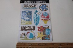 Special Moments 3-D Stickers Beach Summer Surfboard Swim Suit Scrapbooking Craft