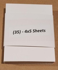 35 – 4″x5″ White Cardboard 200gsm Thick Paper Cardboard Sheets (35 4×5 Pieces)