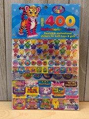 Lot of 3 Lisa Frank Over 400 Reward & Motivational Stickers P7566