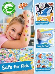 Ocean Animal Stickers for Kids, 1300+ PCS 40 Sheets Sea Life Sticker Sheets, …