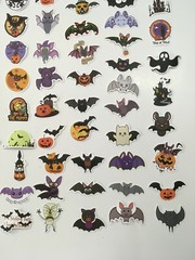 100 Pcs Halloween Stickers Scary Spooky Trick R Treat Sticker Kids Boys Girls