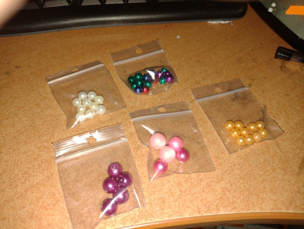 5X BAGS EMBELISHMENTS WITH PEARLS FOR SCRAPBOOKING/JOURNALS NEW (P02)