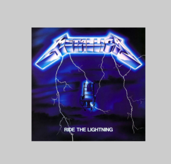 Metallica Ride The Lightning Album Cover Sticker Decal