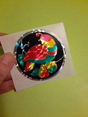 vintage 80s Diffraction Co. partridge prism large sticker module