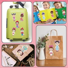Creative Play with 24 Sheets of Make a Face & Dress Up Stickers for Kids