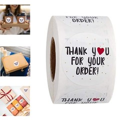 500x 1.0/1.5” Thank You Stickers Thank You For Supporting Small Business Labels