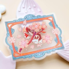 Friendship Blooms Sticker – Sea Dragon & Shrimp – Vinyl Waterproof Transparent