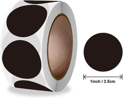 1000PCS Kraft Circle Stickers Dot Stickers, 1 Inch Round Blank Garage Sale Price