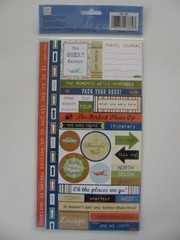 Deja Views TRAVEL VACATION Cardstock Stickers 85 Pieces NIP
