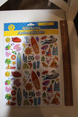 Laser Beach/Ocean Sticker 74PC Surf Board Jet Ski Palm Tree Snorkel Scrapbooking