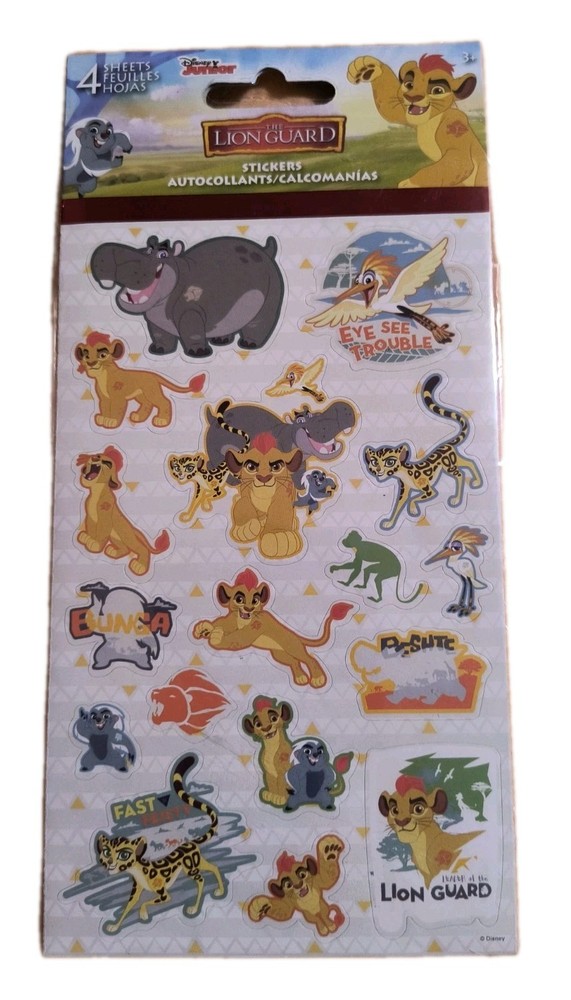 Disney The Lion King 76 Stickers (4 Sheets) Multiple Designs New! Free Shipping