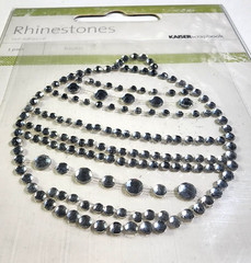 Kaisercraft Silver Christmas Ornament Rhinestones for Cards & Scrapbooks