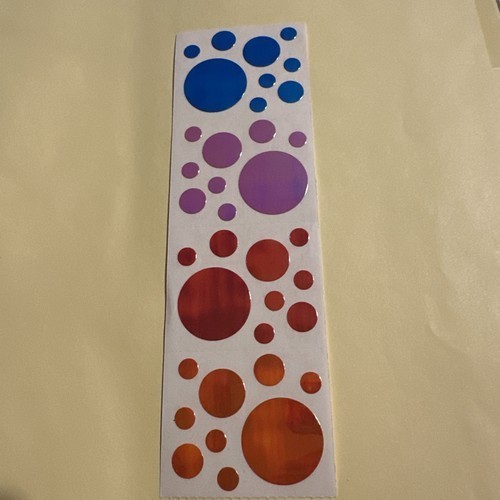 Mrs. Grossman’s Vintage Stickers Opal Pearl Dots Circles Colorful Multi