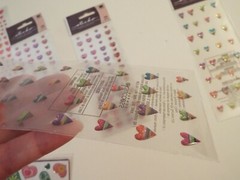 10 NEW-lot-SCRAPBOOKING STICKERS-STICKO-SHIMMERING HEARTS-JOLEES CHOCOLATE BARS*
