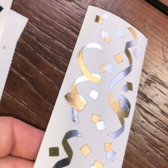 10 Mrs Grossmans Silver Gold Confetti Stickers Party Celebration Streamers