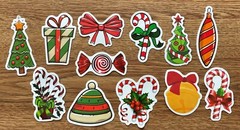 Christmas Stickers Skateboard Vinyl Laptop Luggage Decal Sticker Bomb Lot 100pc