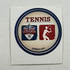 London 2012 Olympics Tennis Sticker Round