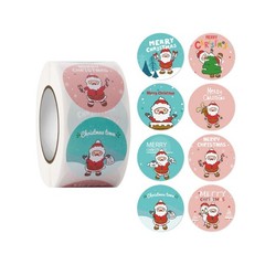 500pcs/Roll Decoration Merry Christmas Roll Paper Party Sticker Gift Label