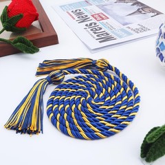 Graduation Cords 2025 Blue Gold 68 Inch Braided Tassel Honor Ropes