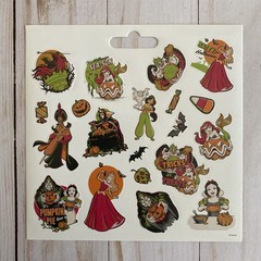 Disney Princess Halloween Stickers Ursula Jasmine Snow White Single Sheet New
