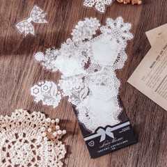 Lace Border Edger Frame PET Die Cuts Stickers Journal Tag Scrapbooking Craft DIY