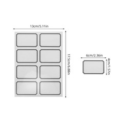 40 Sheets Transparency Stickers Self-adhesive Clear for Packaging Label