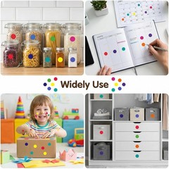Dot Stickers – 1400 PCS Colored Circle Stickers for Kids | Back to School Suppli