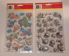 Stickers Autocollants Pop Up Sticker Lot- 71 tl. Mermaid Princess Fish & Planes