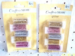 GLITTER PINK-GOLD-SILVER-GREEN-RED-FUCHSIA=CRAFTERS SQUARE :U CHOOSE COLOR SETS