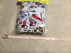 New Package of Pop! 72 Count Foam Stickers Assorted Vehicles