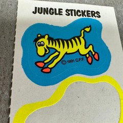 VTG 1990s Jungle Sticker ConAgra Frozen Foods BJ The Chief Kid Cuisine Rare Lot