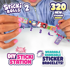 STICKI Rolls Sticki Station – the Original Wearable Shareable Sticker Jewelry Ki