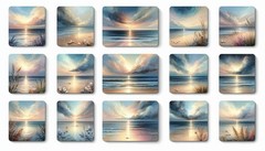Set Of Ocean Tags Embellishments Junk Journal Scrapbook Choose A Set
