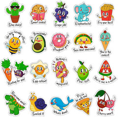 800 Pcs Teacher Pun Stickers for Kids, Classroom Reward Essentials | Funny Motiv