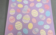 Nicole Crafts 506 EASTER Stickers Book 6 Complete Sheets 3 Designs Eggs Mini
