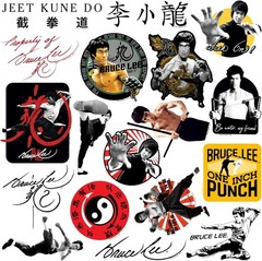 BRUCE LEE VARIETY DIE CUT VINYL 50 CT STICKER PACK