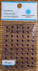 MARTHA STEWART PURPLE LAVENDER GEMS Gemstones💎Card Making SCRAPBOOK STICKERS 3D