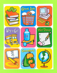Eureka School & Education Sticker Sheet Retired