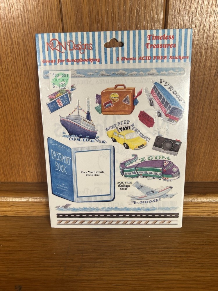 Vintage Travel Passport Stickers NOS