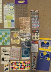 Brand New Sticker Lot -shadow box, leather, guitar picks, metal, bubble, frames!