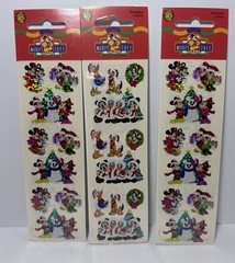 Vintage Sandylion Stickers Christmas Mickey Minnie Donald Goofy Pluto Lot Of 3
