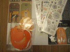 Lot of 20+ Halloween Stickers & Stamps Delux Cuts Rub Ons Transfers Clear Stamps