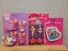 VTG Sandylion Barbie Stickers Eraser Case Pencil Journal Stamps Stationery Lot