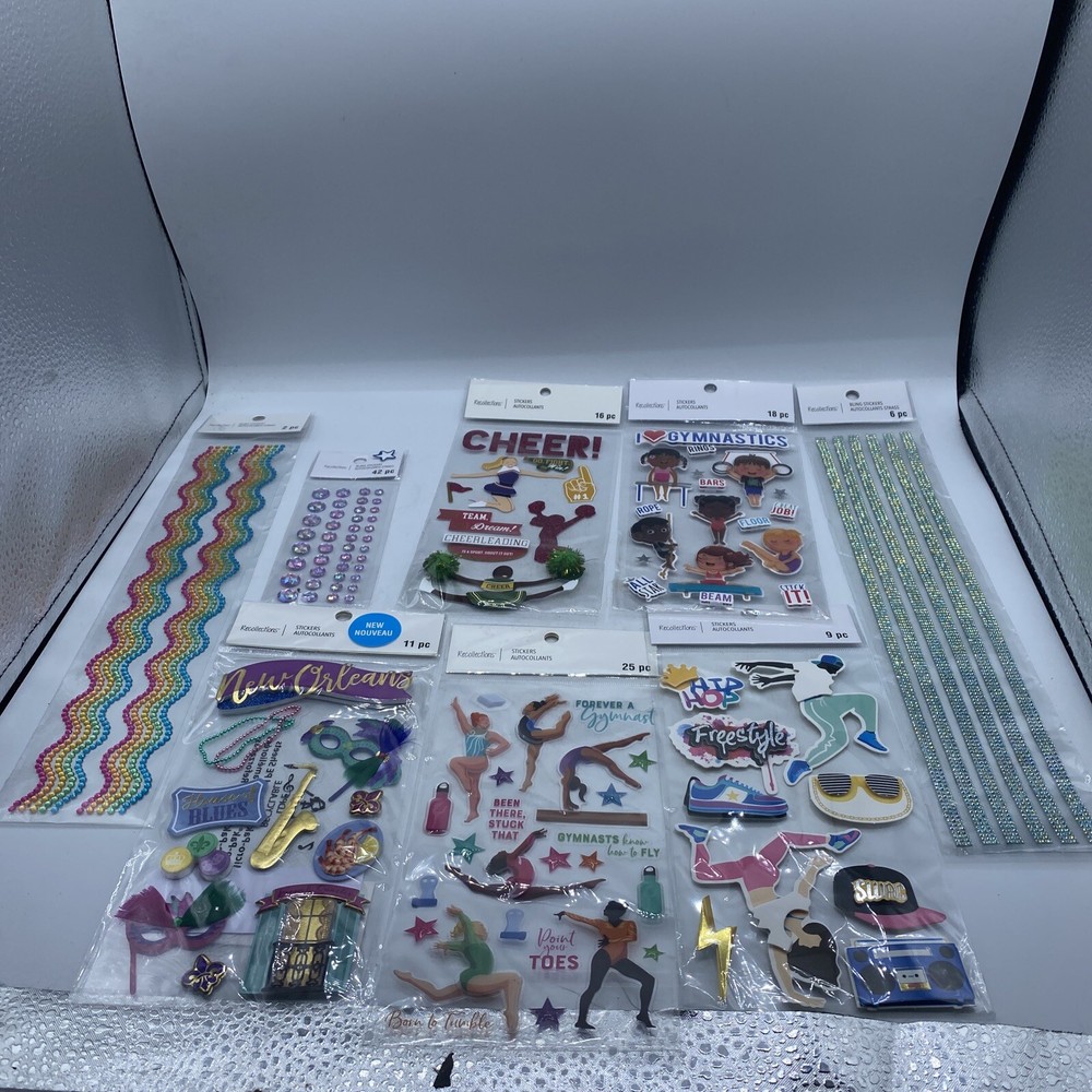 “New”Lot Of 8 Pkgs – RECOLLECTIONS STICKERS ALL NEW IN PKGS. SEE PIC