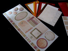 Lot Stickers, Gazebo, Beige Mini ABC&Monograms, Earthtones& Autumn Photomats