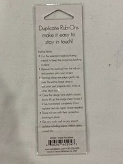 Pebbles Inc. Duplicate Rub-Ons ~ Black ~Thank You ~ Scrapbooking Crafts