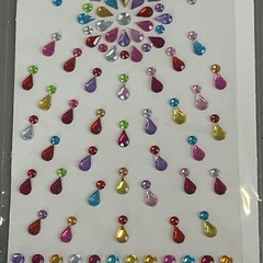 Stickers Starburst Gems Multi Color Jewels Rhinestones Bling Crafter’s Square